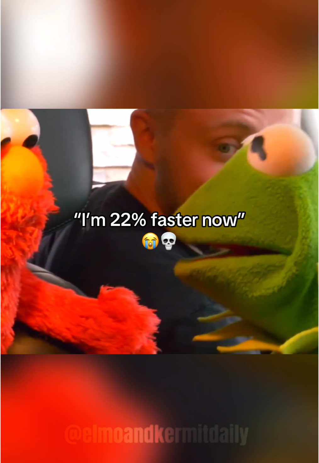 “Activate aerodynamic mode” 😭 #elmo #kermit #skits #puppets #areusupercereal #daitrickster #muppets 