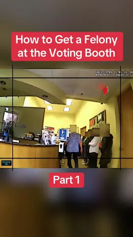 How to Get a Felony at the Voting Booth Part 1 #cops #copsoftiktok #police #policeofficer #bodycam #crime #truecrime #truestory #foryou #fyp 