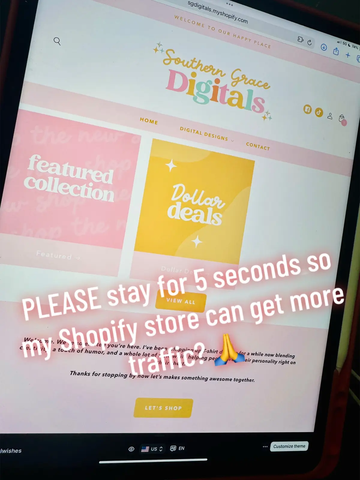 Just a small digital creator trying to get more traffic to my Shopify store! 💖 #FYP #foryou #digitalart #digitalartist 