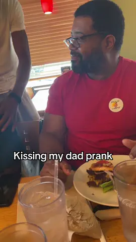 He was trynna keep his composure in front of everyone😂😂  #Fyp #Dad #Prank #dadsoftiktok 