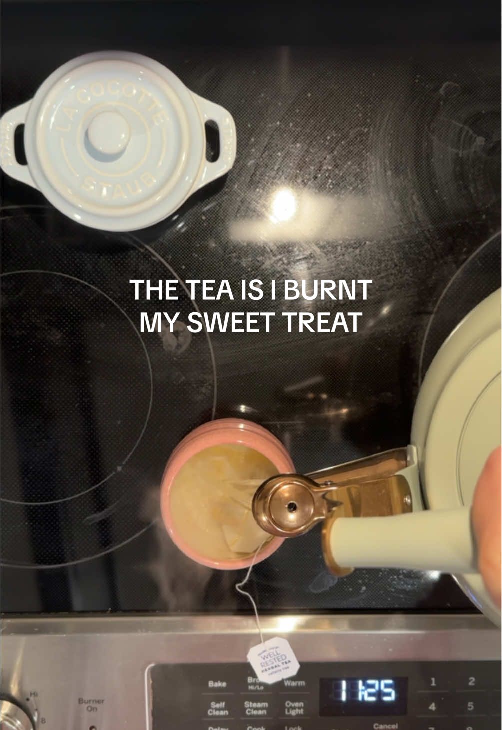 sweet treat gone wrong 🥺 had to pivot to tea instead  #fail #subtleforshadowing 