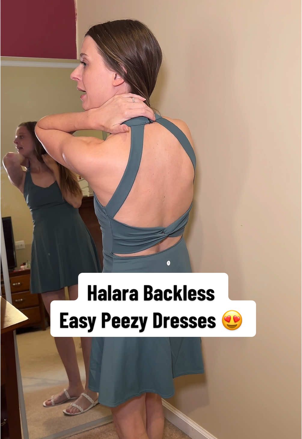 I will be living in my Halara easy Peezy dress all summer long 🌞 #halara #halaradress #dress #sundress #SummerFashion #sundressseason #easypeezy #tiktokshopsummersale 