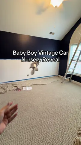 Our baby boy’s nursery is complete! We went for a vintage car theme!! Now we just need baby Tucker to arrive #nursery #nurserydecor #nurseryreveal #babyboynursery #nurseryinspo 