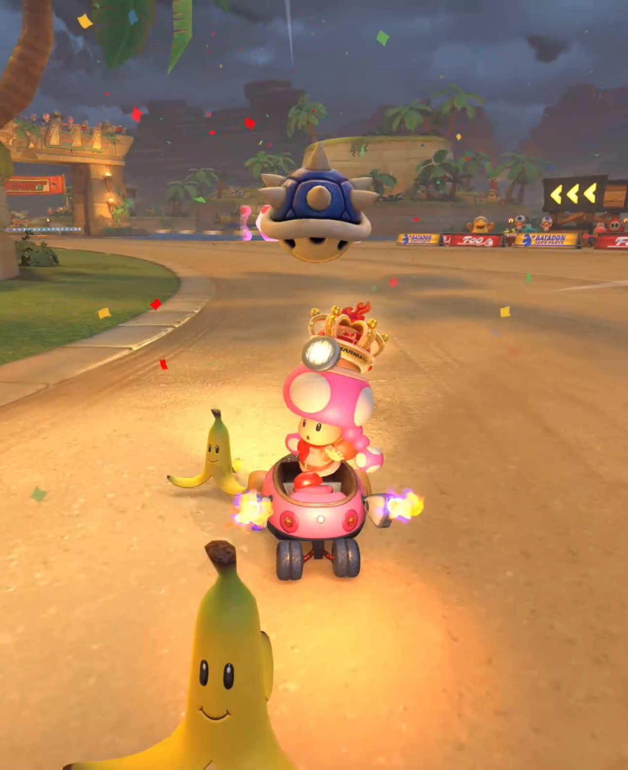 Idk how i still won that but anyways #mariokartworld #nintendoswitch2 #switch2 #nintendo #mariokart 