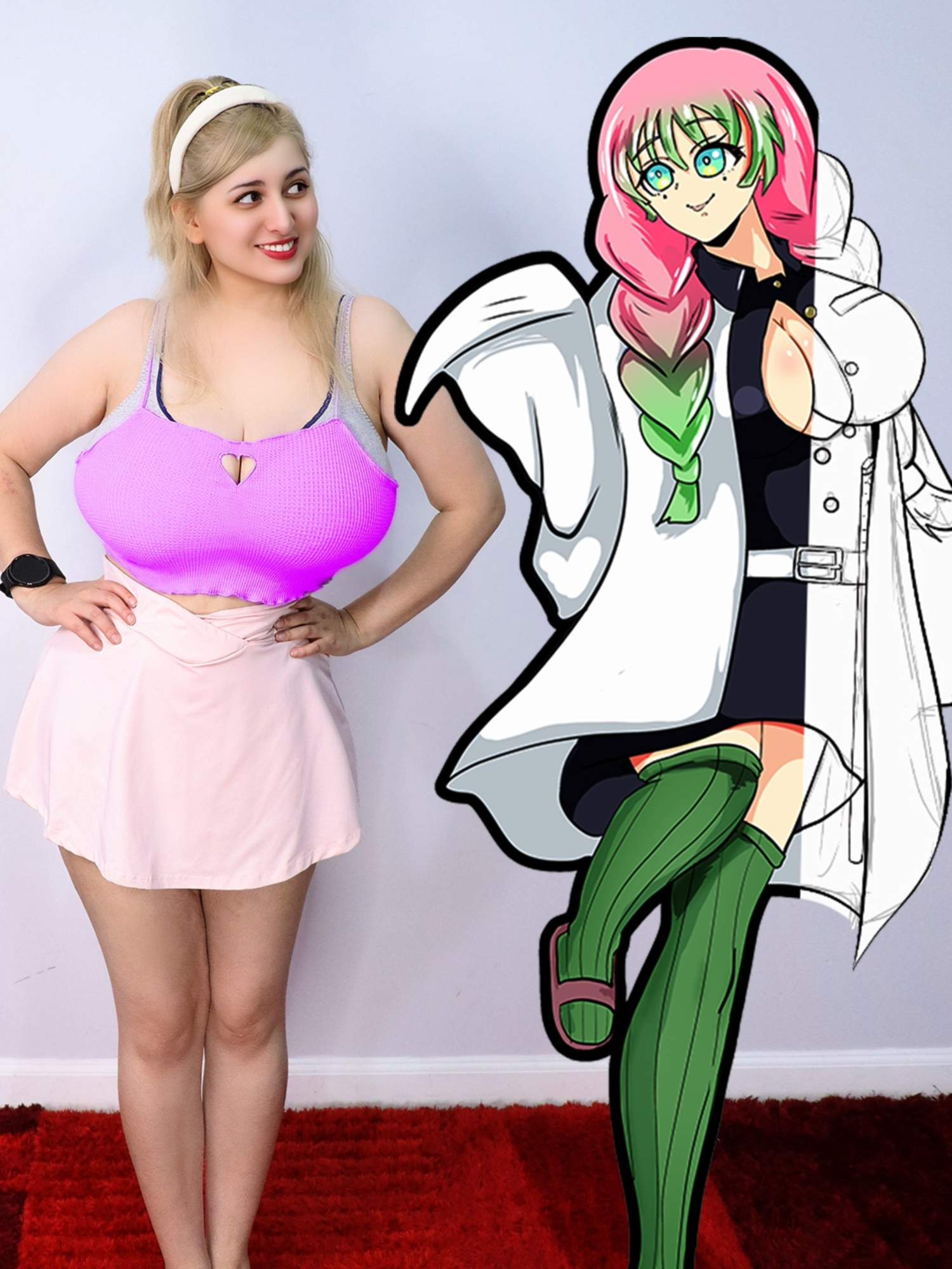 MITSURI 2D VS 3D 💗 #COSPLAY #JocyCosplay