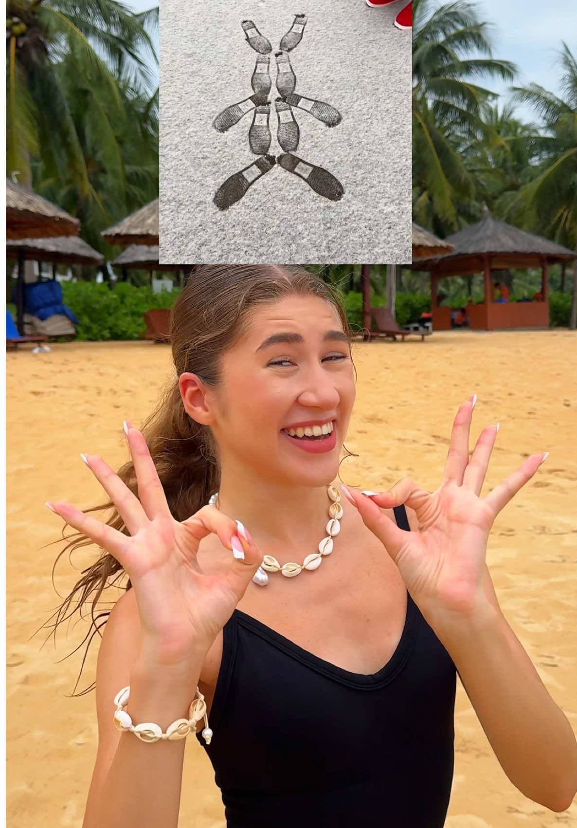 Cute sand trick🐰 Can you repeat it?🔥 #миланазайцева 