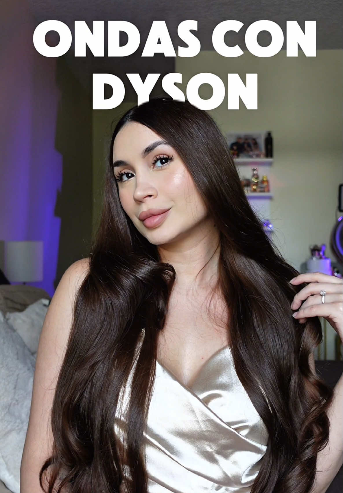 Ondas suaves en cabello largo con la Dyson 🧖🏻‍♀️✨ #dyson #haircar #wavyhair #hair #ondas #longhair 