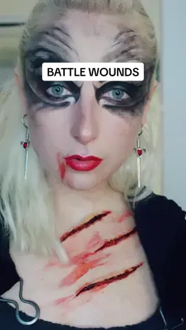 TW: fake blood!  ⚔️ BATTLE WARRIOR TRANSFORMATION ⚔️ #battlemakeup #warriormakeup #prostheticmakeup #prostheticwounds #fightermakeup #warpaint #warpaintmakeup #scarmakeup #bloodfx 