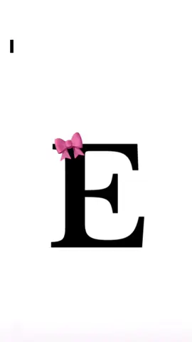 E🎀 #e #foryoupagee #fyp #coquette #letters #bows #alphabet 