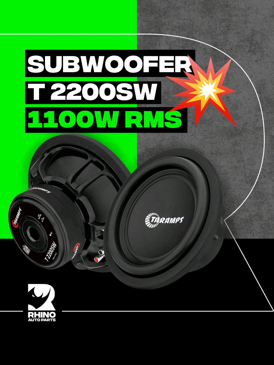 Esse subwoofer vai fazer teu som EXPLODIR! 💥 Esse é o T 2200SW da Taramps: 12” de grave pesado, 1100W RMS e até 2200W em programa musical — batida que você sente na pele e faz a rua tremer! 🚗💨 Grave profundo, médio-grave definido, som perfeito pra paredão, trio goiano ou projetinho brabo no carro. Aqui na Rhino tem estoque garantido, entrega rápida e preço especial — mas é só por tempo limitado, hein! 👉 Agora conta pra gente: você usaria esse subwoofer no seu carro? Comenta aqui embaixo! 👇💬 #paredaodesom #somautomotivo #triogoiano #sompotente #taramps #rhinoautoparts #basspower #subgrave #upgradesonoro #autoparts 
