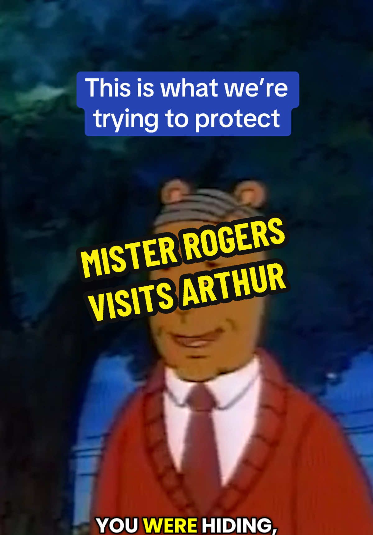 PBS kid for life. Join us at ProtectMyPublicMedia.Org, linked in our bio 💙  #Arthur #MisterRogers #Binky #SavePBS #ProtectMyPublicMedia 