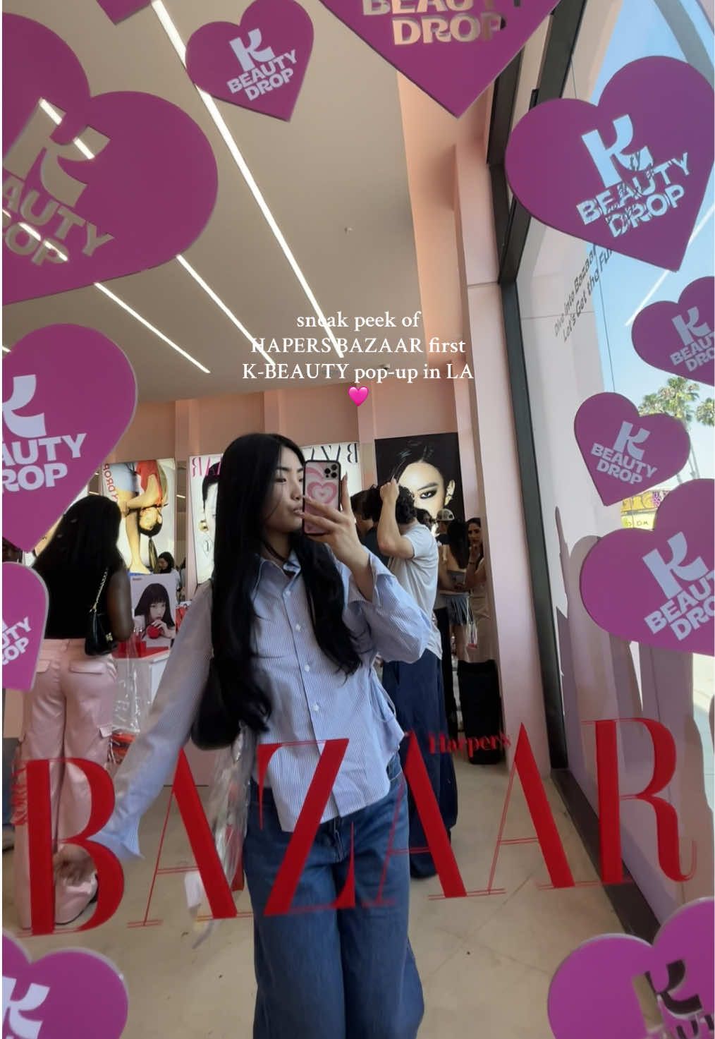 @Harper’s BAZAAR is finally in LA, don’t miss out on FREE k-beauty products worth $180  & cute Photo Booth shots 🩷 #LApopup #kbeautypopup #bazaar 