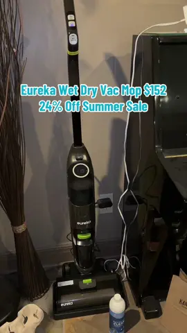 Clean floors in one pass! Eureka NEW400 vacuums & mops simultaneously with self-cleaning & self-propelled features. 19.3K sold! Now $151.99 (was $199.99).  #FloorCleaner #HomeCleaning #CleaningHack #HardwoodFloors #TimeSaver #HouseholdEssentials #CleaningTech #ViralCleaner #eurekavacuum #eurekavacuummop #TikTokShopSummerTurnUp #tiktokshopcreatorpicks #ttslevelup 