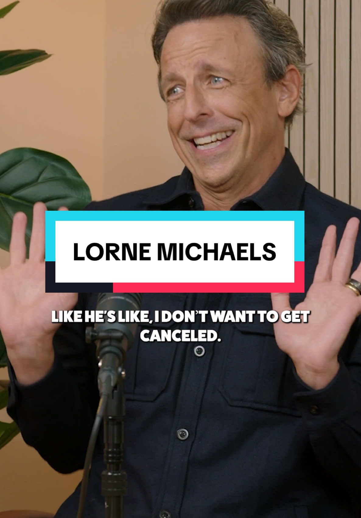 Seth is “okay.” #snl #lornemichaels #sethmeyers