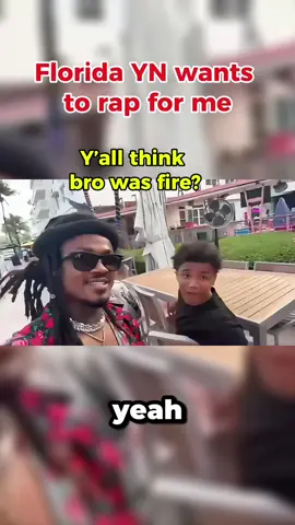 Florida YN asked if he could rap for me. Do y’all think he was fire? (YouTube: TrayLittle) ##fyp##freestyle