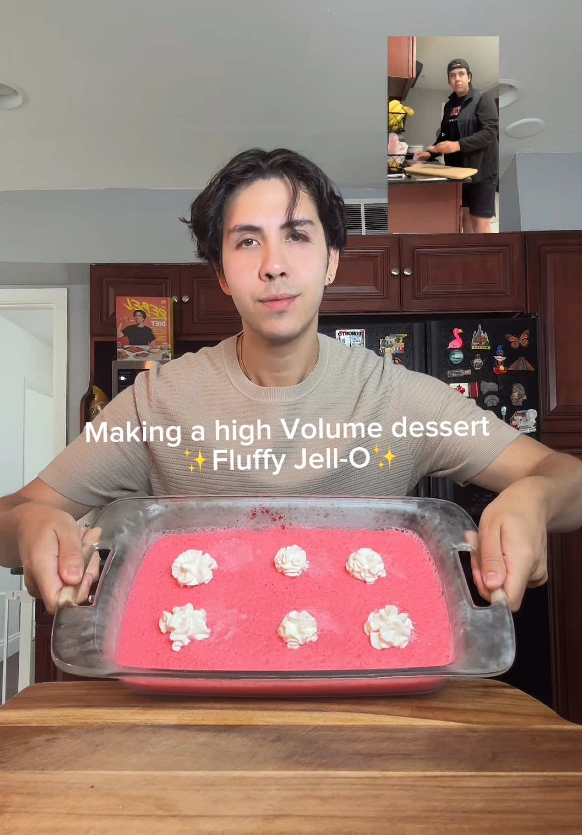 This FLUFFY STRAWBERRY JELLO is a cheat code when I want something sweet, high volume, and low calorie 🍓💗 Light, creamy, and only a few ingredients. Save this one for your weekly meal prep! 🙌 recipe recently popularized by @Chef Erin Morley  Makes 4 servings Serving Size: ~2 cups 📝 Ingredients: 	•	🍓 2 packets sugar-free strawberry Jello 	•	💧 2½ cups boiling water 	•	🥣 2 cups plain nonfat Greek yogurt 	•	🌿 1 tsp vanilla extract (optional) 	•	🍦 Fat-free or sugar-free whipped cream (for topping) 📌 Macros (per 2-cup serving): 	•	Calories: ~85 	•	Protein: 13g 	•	Carbs: 6g 	•	Fat: 0g