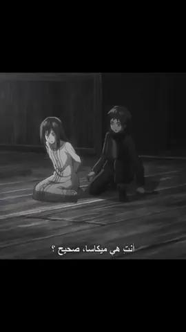 اخ اششتقت لهم مع بعض 😢 #ايرين #ميكاسا 