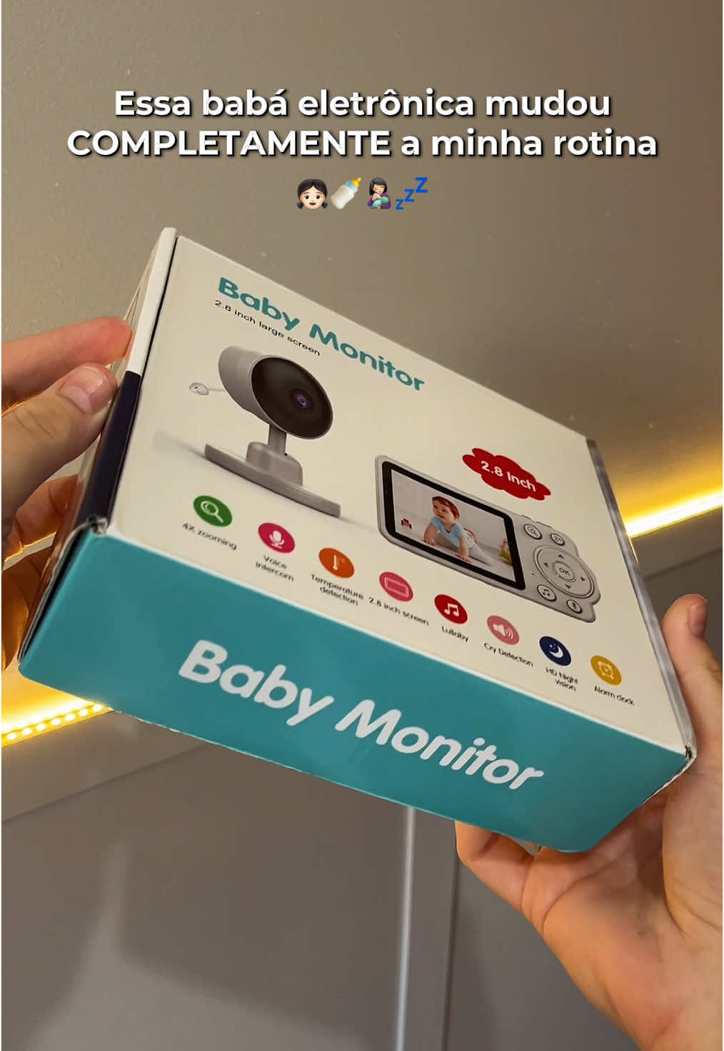 Essa foi a melhor babá eletrônica que eu encontrei😮‍💨🤌🏻 - Comenta “EU QUERO” que te envio o link ou acesso o link da bio🔗 #maternidade #autonomiadosono #babaeletronica #achadosshopee #promocao 