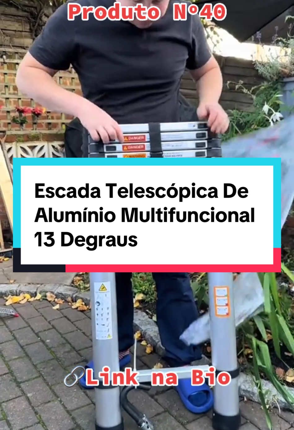 Escada Telescópica De Alumínio Multifuncional 13 Degraus GOSTOU? Link na Bio! #shopee #achadosshopee #acheinashopee #achados #foryou #foryoupage❤️❤️#foryoupage#fyp#escadatelescopica #escada #ferramentas 