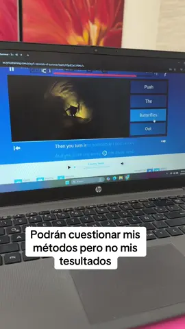 Podrán cuestionar mis métodos pero no mis resultados🙈 #english #englishspeaking #englishlearning #englishlesson #englishtips #LearnOnTikTok #learnenglish #fyp #ingles #vocabulary #song #songsinenglish #inglesfacil #inglesrapido #songs #ingles 