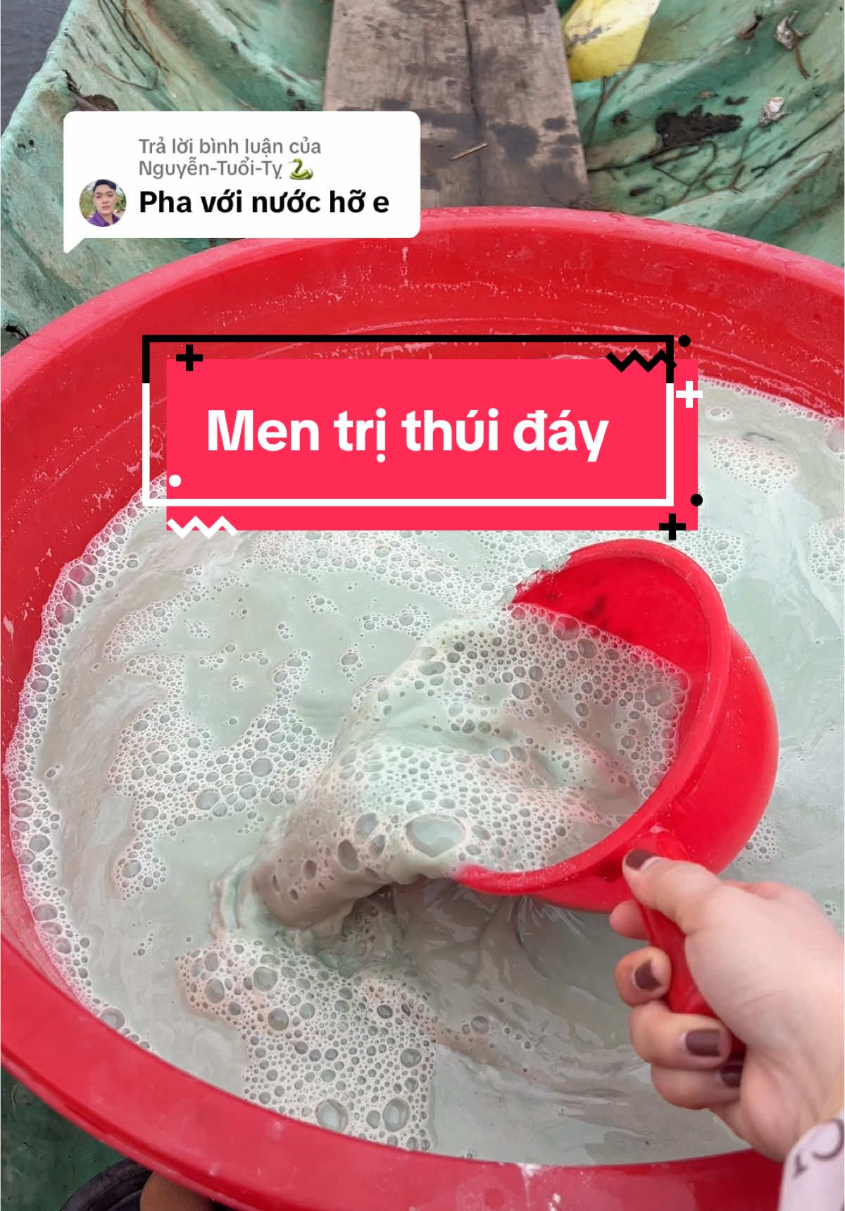Trả lời @Nguyễn-Tuổi-Tỵ 🐍 men trị thui đáy #mentrithoi #vattuthuysankyluong 
