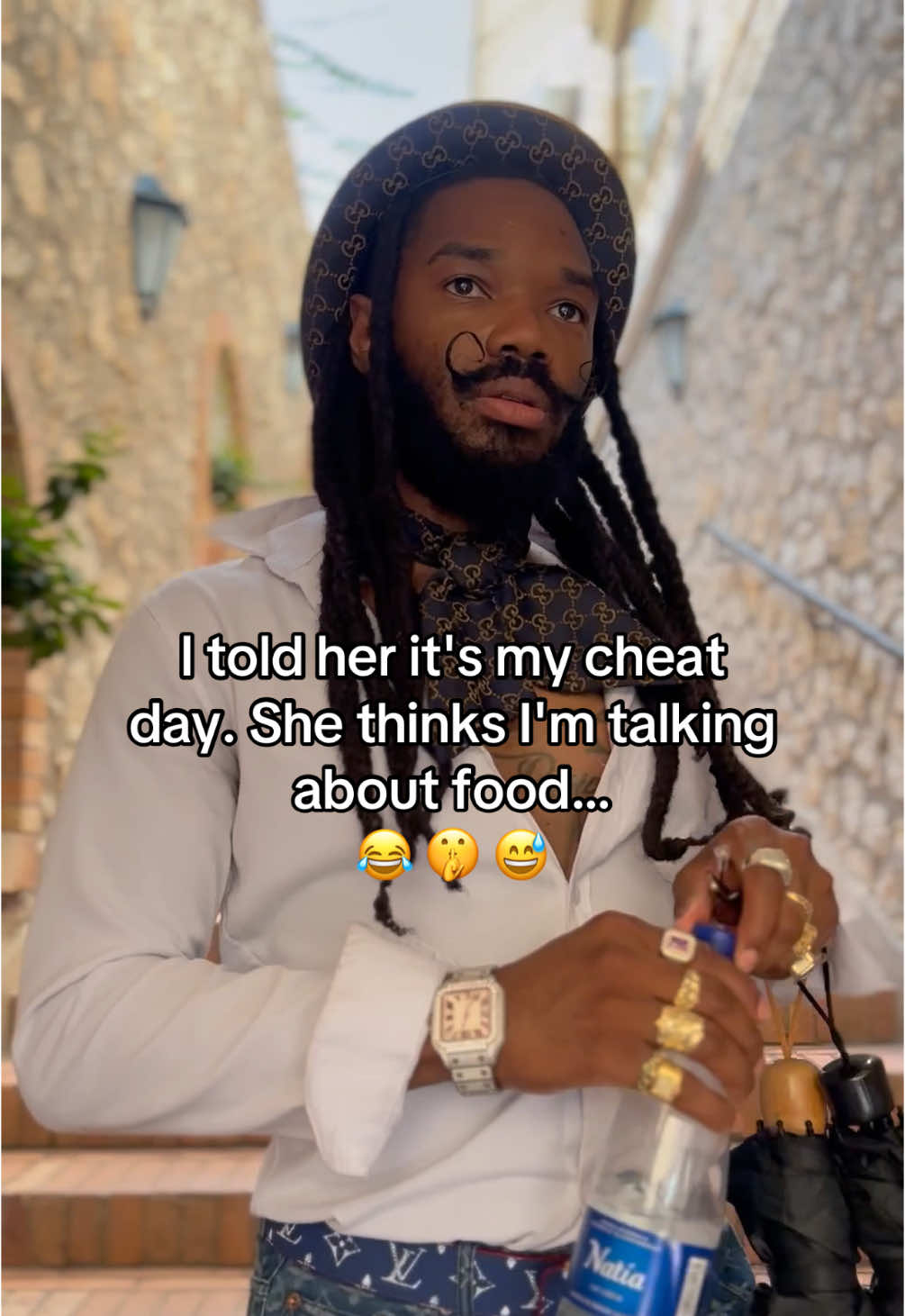 I told her it's my cheat day. She thinks I'm talking about food. #fyp #thegoldenticketnetflix #amalficoast #amalficoastitaly 