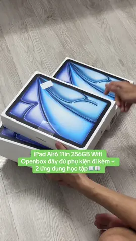 Hàng về nguyên zin nguyên bản bóc trực tiếp ạ e lên video cho mng tham khảo nay về được iPad Air6 11in 256GB Wifi zin chất ạ#tiktok #ilovetiktok #uytin #chatluong #TikTokAwardsVN #hoctap📚 #niemtin #trainghiem 