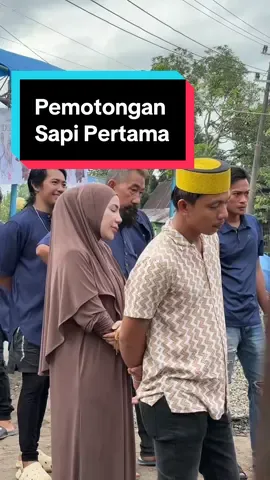 Bismillah.. Pemotongan sapi pertama #diansaraswati_akunke3 #hewankurban #harirayaiduladha #dsarsbeautyskin 