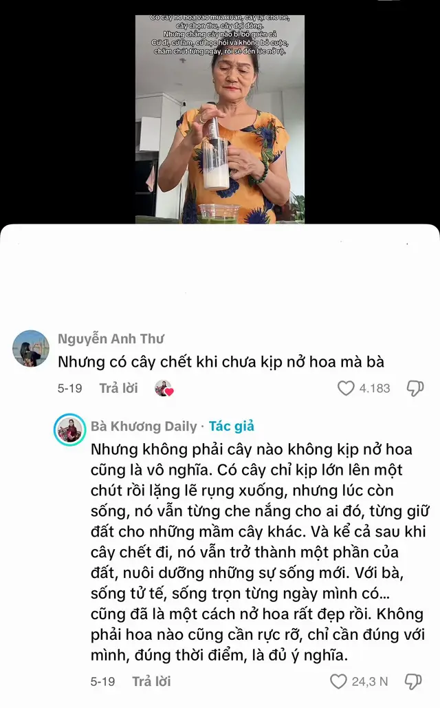 Chỉ cần bạn sống trọn vẹn, sống có ý nghĩa thì mọi thứ đều sẽ trở nên rất đẹp ❤️ #fyp #viral #bakhuongdaily 