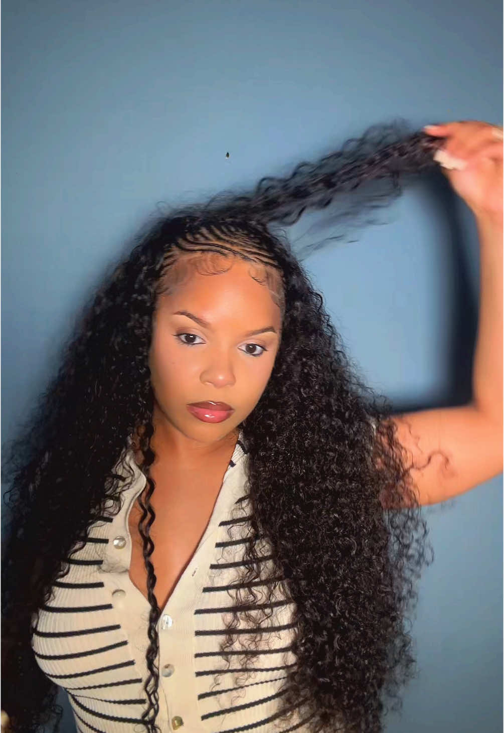 @CurlyMe Hair since you guys loved it so much 🥹🥰🥰🥰 #halfwig #curlyme #waterwave #shaeseries242