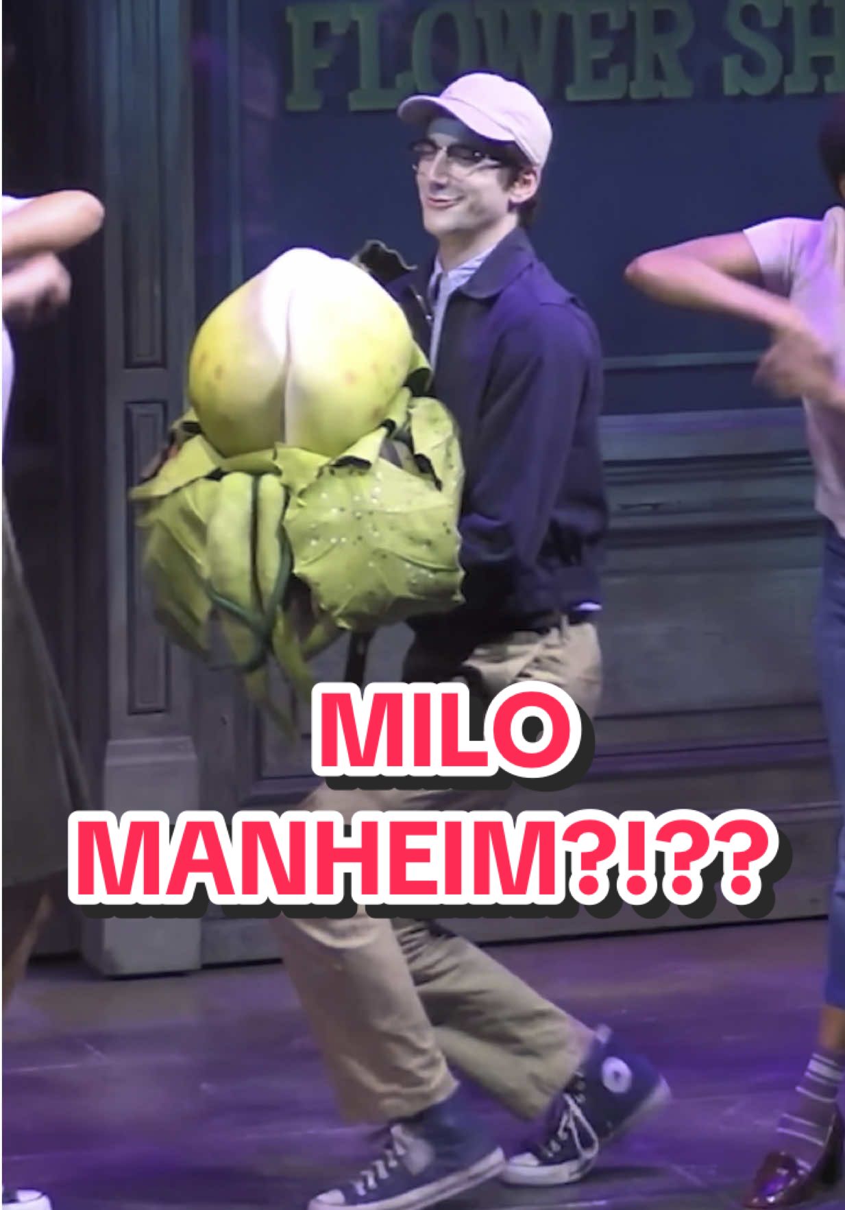 I had to hahahaha it was funnier in my head lmao #milomanheim #milomanheimedit #littleshopofhorrors #littleshop #newyorkcity #offbroadway #fanedit  #audrey2 