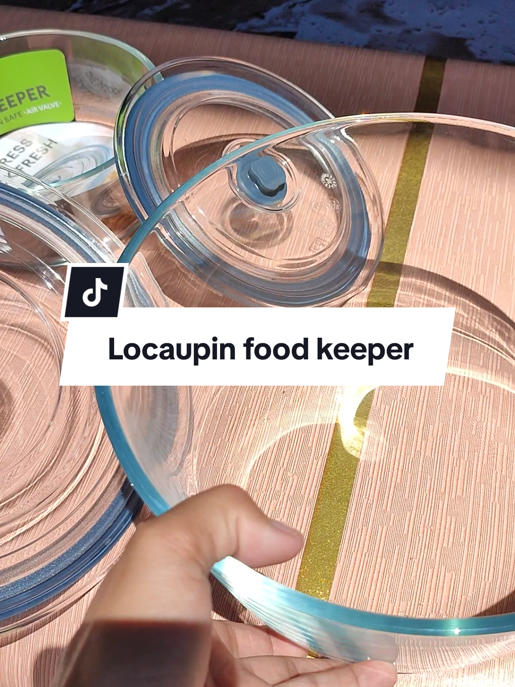 Locaupin borosilicate glass food keeper with cover #glassfoodkeeper #locaupinglassfoodcontainer #locaupin 