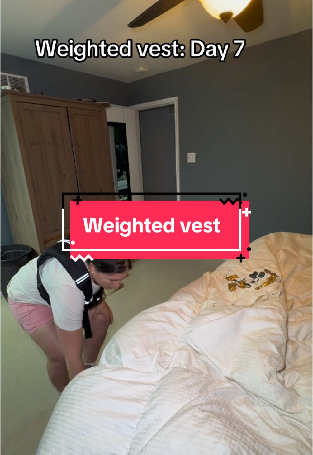 Weighted vest: Day 7. Summer clothes switch out! #weightedvest 