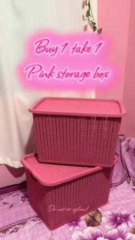 Buy 1 take 1 na Pink storage box😱🌷 #f #fyp #fyppppppppppppppppppppppp #storage #storagebox #pink #pinkaesthetic #homedecor 