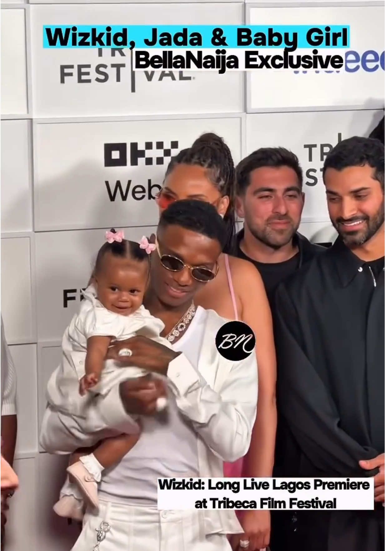 @bellanaija EXCLUSIVE Wizkid, Jada Pollock and their baby girl at the World Premiere of the new documentary “Wizkid: Long Live Lagos” at the Tribeca Film Festival in New York tonight. #BellaNaija BellaNaija.com