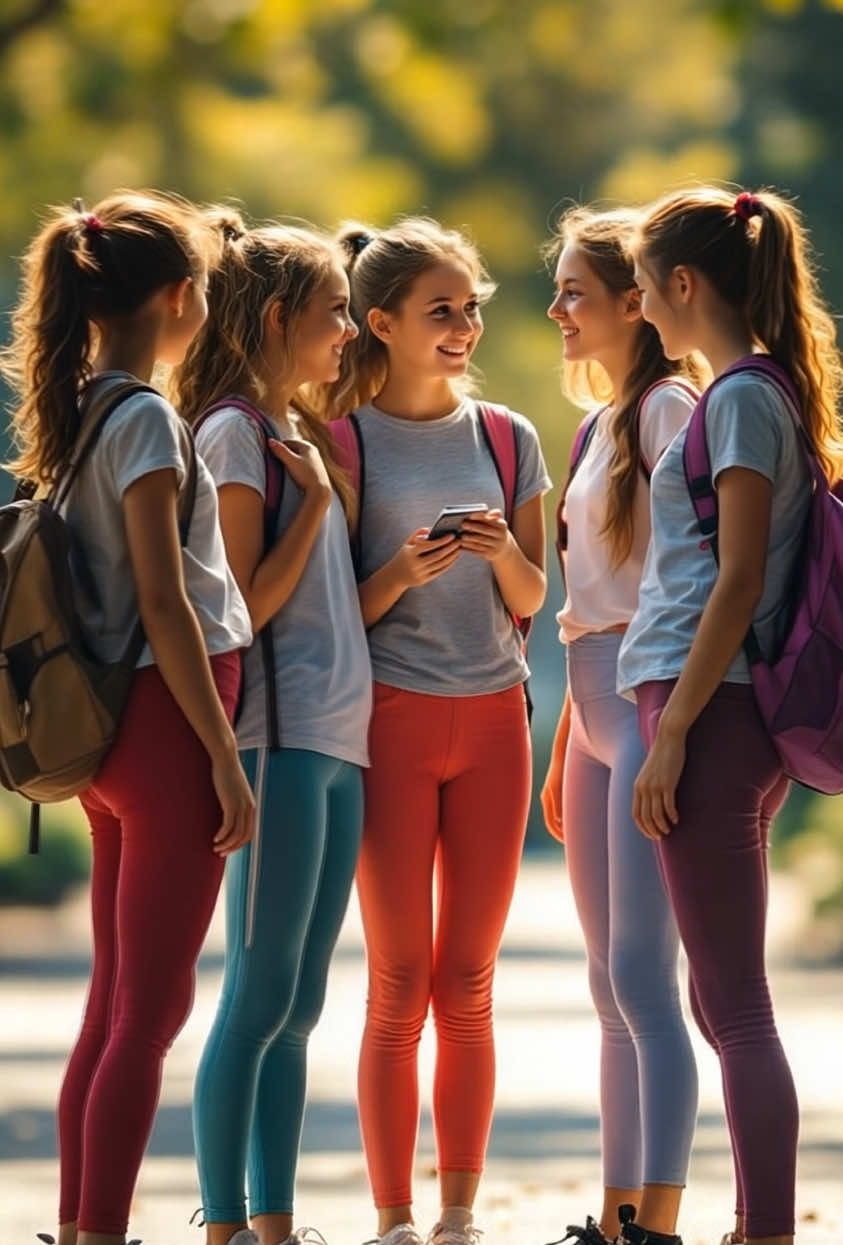 create an image with AI and writing and bring it to life#aigirls #cutemodels #tinymodels #leggings #teenager#joven #beauty #school#estudante#школьница#colegiala#écolière