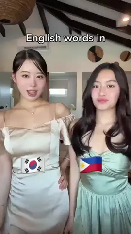 coreana & filipina  diferença do sotaque quando falam ingles