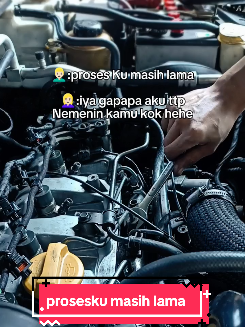 prosesku masih lama 😌 #cahayamechanic #mekanikmuda #bengkelmobil #cahayaautoservice 