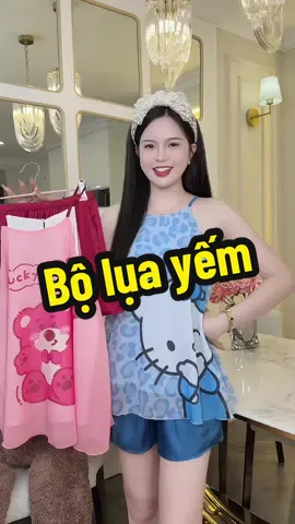 Bộ Đồ Yếm Ngủ Dành Cho Nữ Hoạ  tiết xinh dễ thương #review #champhan #champhanriview #thoitrangnu #dobo #dobomacnha #doboxinh #bongulua #pijama #yếm 