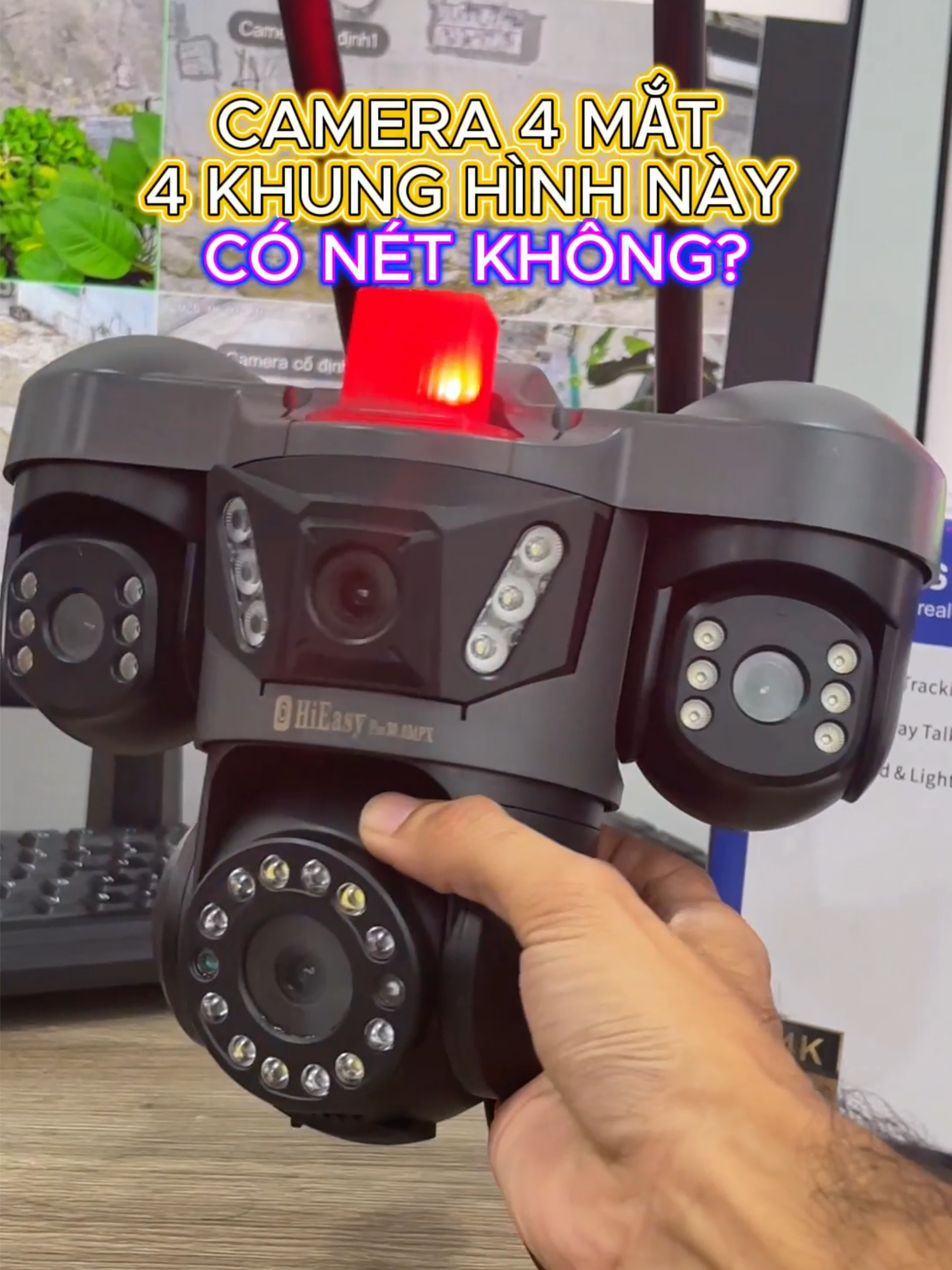 Có anh chị nào muốn lắp camera 4 mắt 4 khung hình khi xem trên máy tính hình ảnh vẫn nét như em Hieasy này không nhỉ ? #camerabiettuot #camerawifi #camera4mat #cameraanninh #camerachongtrom #camerangoaitroi #camerachongnuoc #camerathongminh #camerathongminh