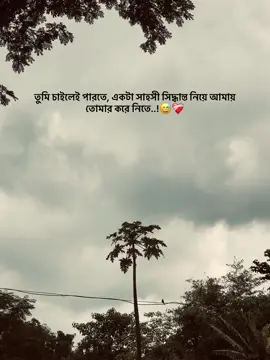 : তুমি চাইলেই পারতে, একটা সাহসী সিদ্ধান্ত নিয়ে আমায় তোমার করে নিতে..!😅❤️‍🩹#bishal1655 #foryoupageofficiall❤️❤️tiktoklover #unfrezzmyaccount #growmyaccount✅ #foryoupageofficiall #bdtiktokofficial #CapCut #fypage #viraltiktoker #caption #newidiviral #newidiviralon #sadlife #viraltiktok 