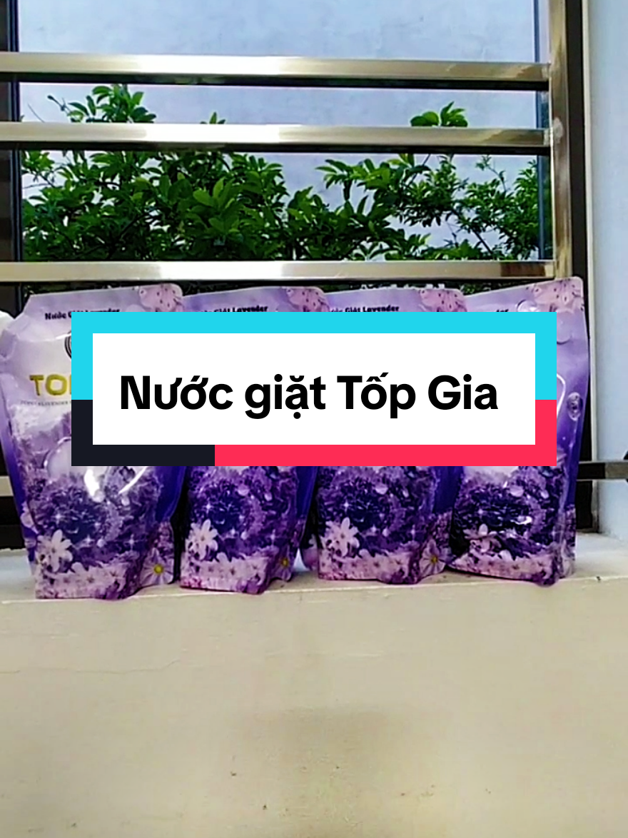 Com bo bốn túi nước giặt Tốp Gia #tiepthilienket #tiktokshop #bachhoaxanh #taphoa #giadunggiadinh #nuocgiattopgia #nuocgiat 