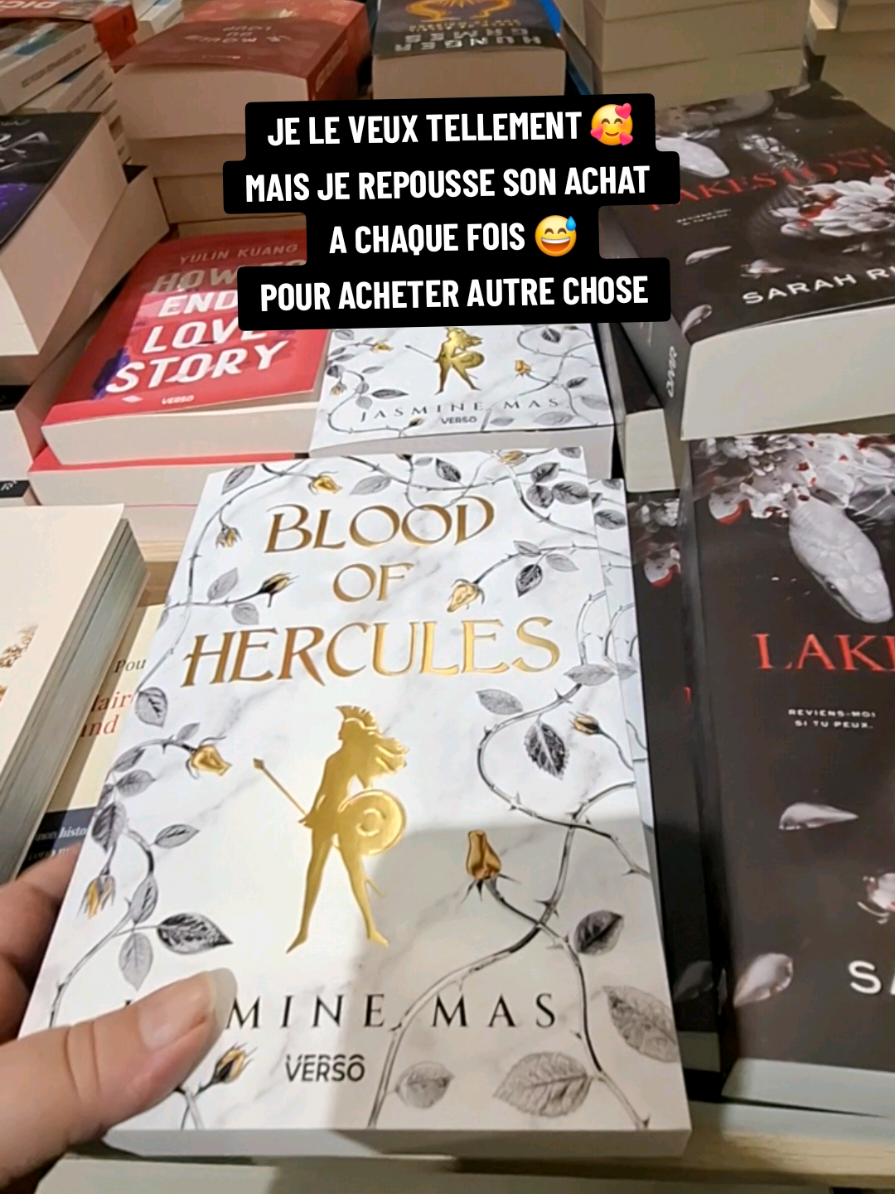 BLOOD OF HERCULES, ce livre je le veux tellement mais à chaque fois je dois repousser son achats ! Comme la c'est pour obtenir les Collectors de FOURTH WINGS 🥰 ça vous arrive aussi  ?  #bloodofhercules #jasminemas #hercules #mythologiegrecque #livre #wishlist #BookTok #booktokfr #passionlecture #lecteursdetiktok #romantasy #fantasy #amour 