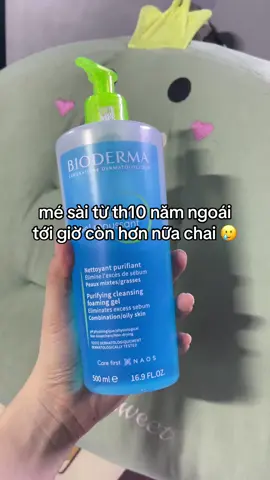 srm cho da dầu mụn nhạy cảm chai 500ml sài năm mấy nha #srm #suaruamat #bioderma #gelruamat #gel #danhaycam #duocmypham #xuhuong #xuhuongtiktok #trending #fypシ゚ 