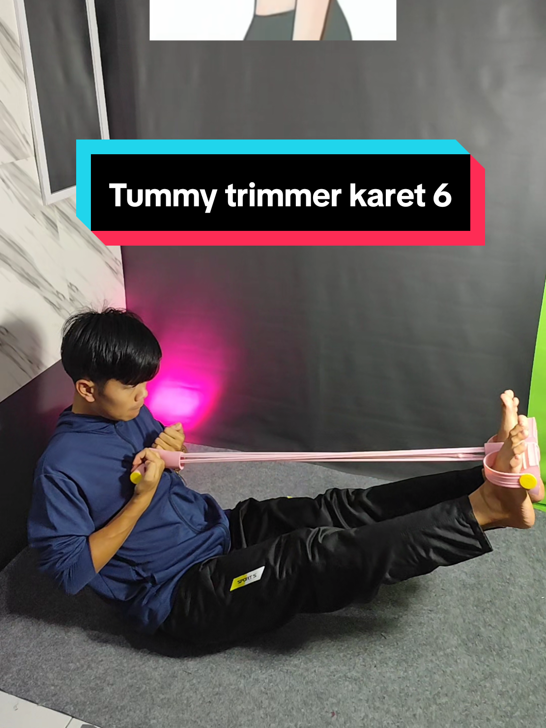 ngecilin prut buncit bnyk lemak di rumah aja pake alat ini lakukan grakan ini aj 10 sampai 15 mnit perhari dan rasakan prubahan nya #workout #olahragadirumah #langsing #tummytrimmer 