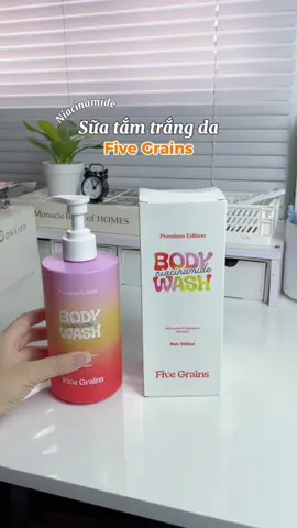 Sữa tắm Five Grains giúp làm trắng da Niacinamide , lưu hương nước hoa 500ML phiên bản nâng cấp Dưỡng Body #xuhuong #suatam #suatamnuochoa #fivegrains #fivegrainsvietnam #unboxing 
