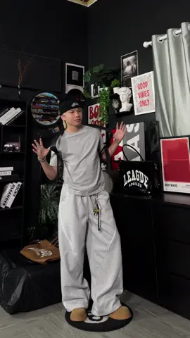 Quần form rộng nỉ  #fyp #outfit #quandai #quanformrong #quanongrong #quanongsuong 