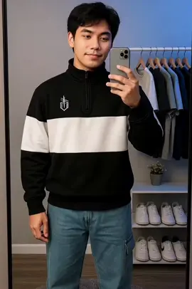 Rekomendasi sweater kece buat outfit ganteng mu🫵😎 #sweater #sweaterzipper #sweatercowok #rekomendasioutfit #outfitcowok #foryoupage #4u #fyp 