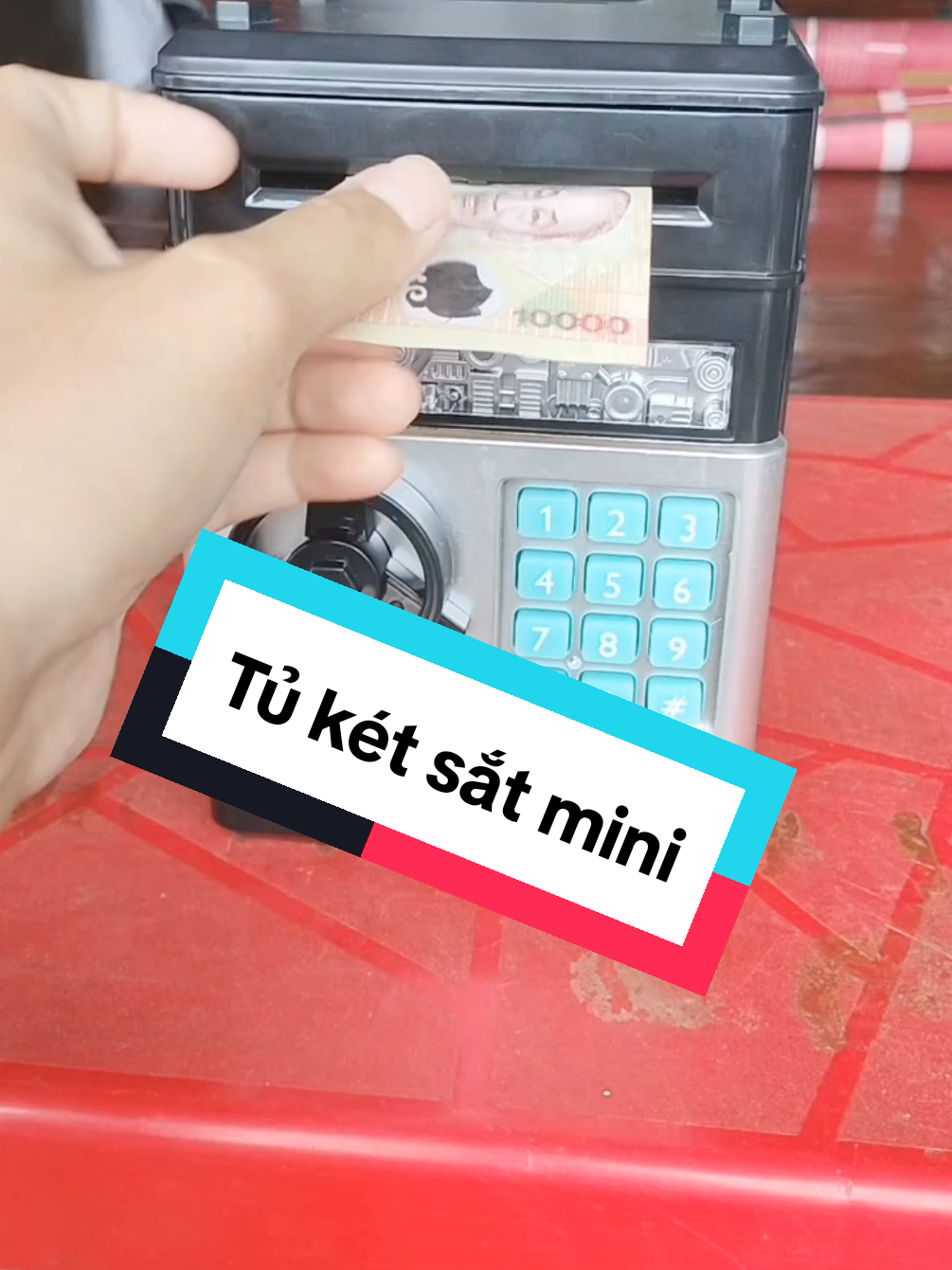 Tủ két sắt mini siêu dễ thương #kenhmebim #mebimreview  #meconkenken #tuketsatmini 