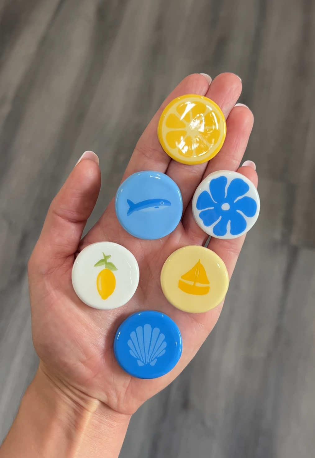 so simple, but SO adorable 🍋 everything I used is linked on my Amazon!  #airdryclay #fridgemagnets #DIY #clay #craft #lemon #coastal #airdryclayideas